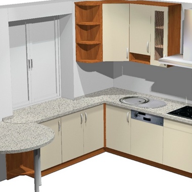 1kuhna Угловые кухни – используем пространство маленькой кухни по-максимуму